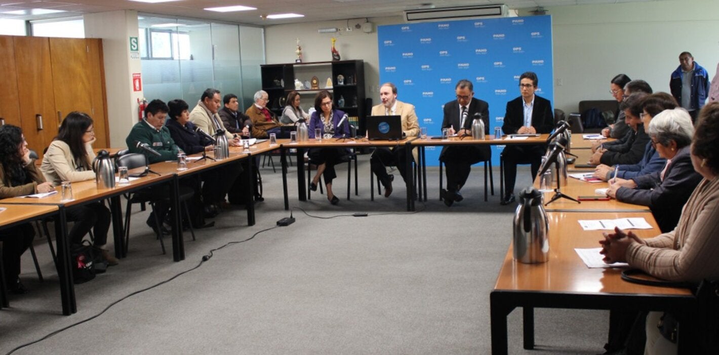 OPS/Luz Rospigliosi || Equipos técnicos del Ministerio de Salud y de la OPS participan en los talleres nacionales para la elaboración del plan de acción de las FESP renovadas.