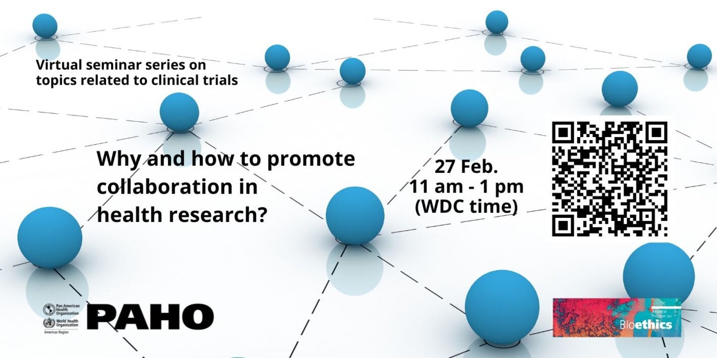Virtual seminar: Why and how to promote collaboration in health research?