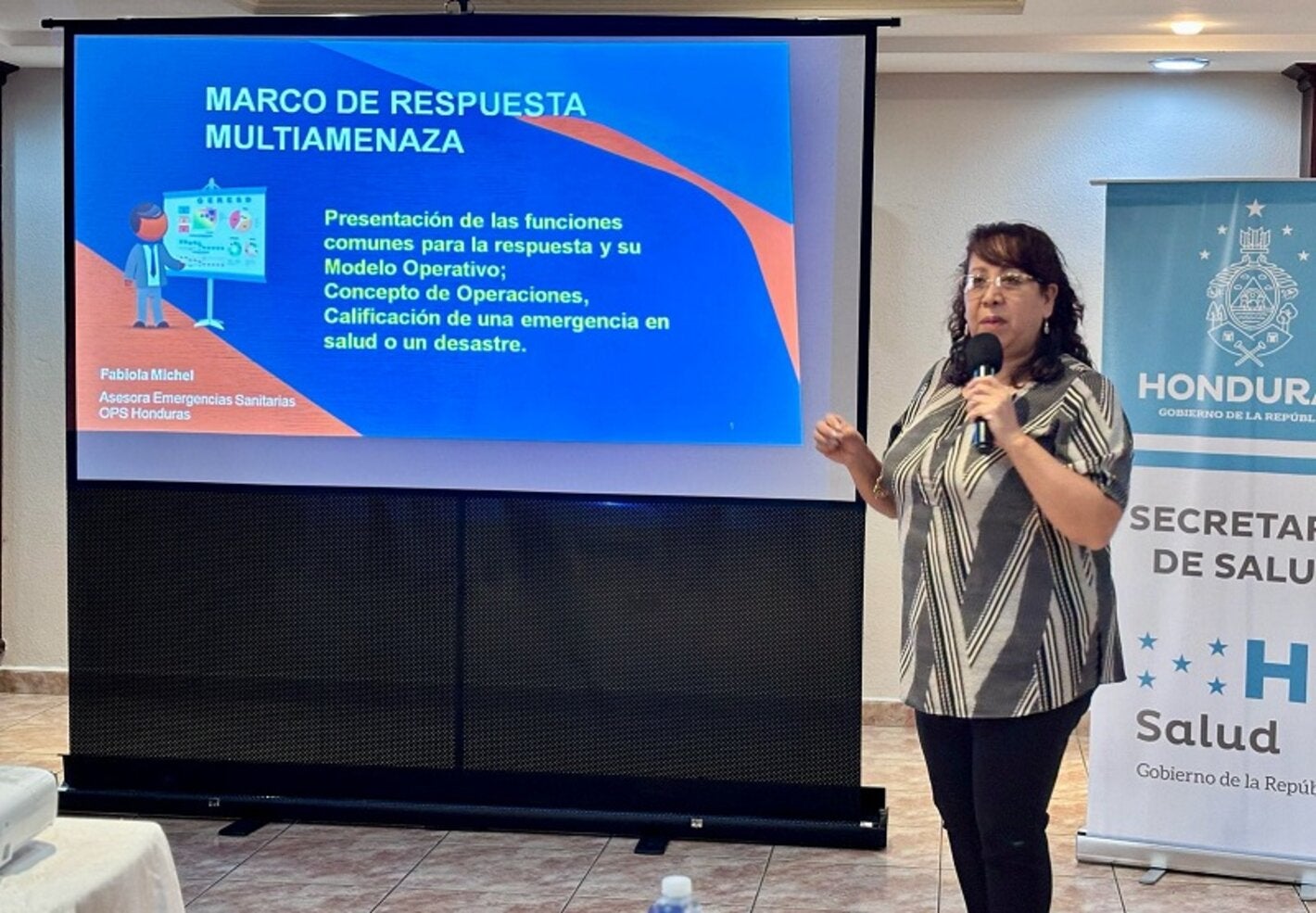 Fabiola Michel explica el marco de respuesta multiamenaza