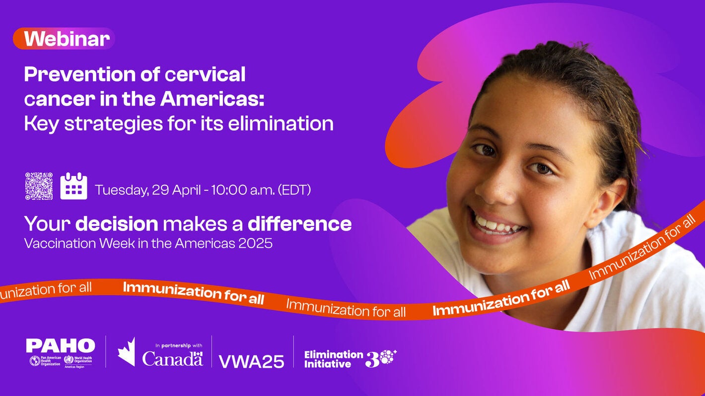 cervical cancer prevention webinar flyer english