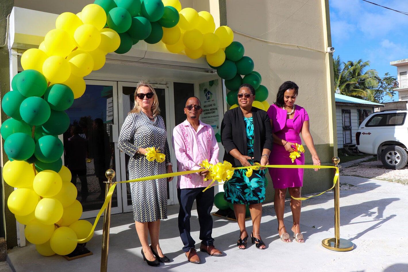 Ribbon cutting of the official handover of the Central Medical Laboratory