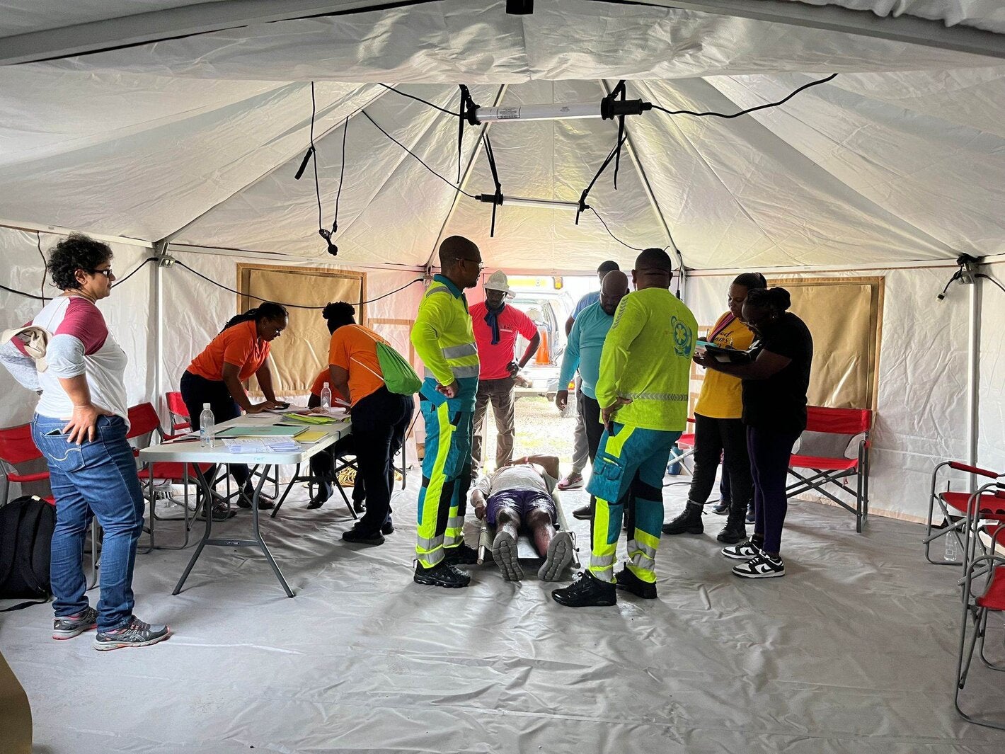 participants brb-easterncaribbean-mass-casualty-training-2025 - mobile hospital