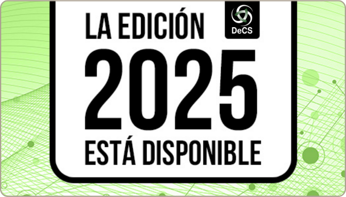 Está disponible la edición 2025 del DeCS.