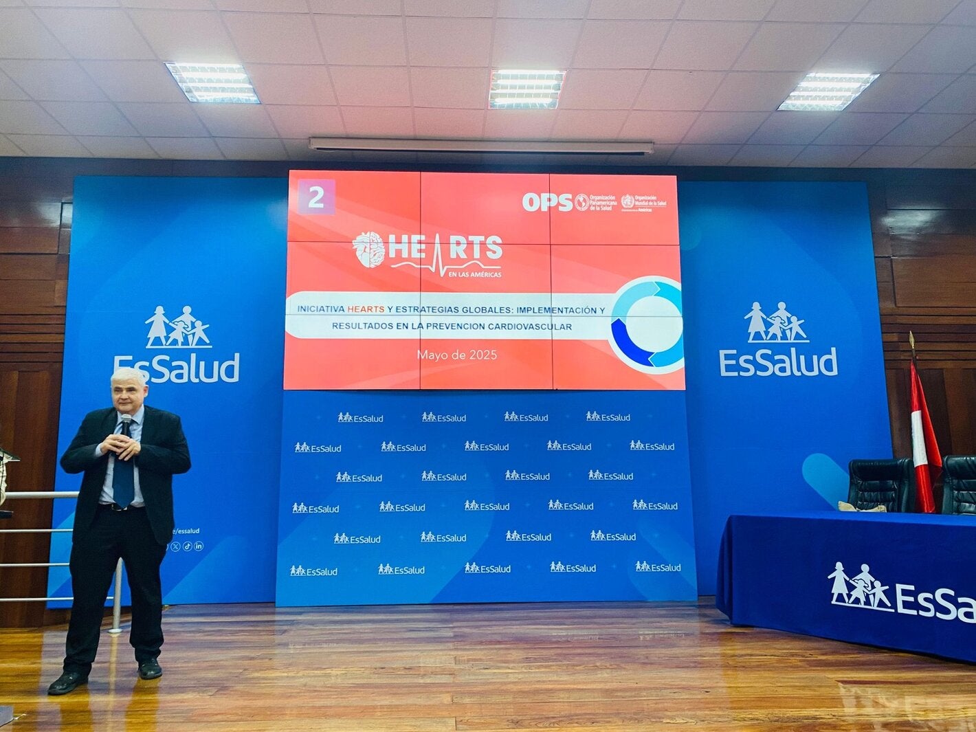 Presentación de OPS en taller organizado por Essalud en el marco del Día Mundial de la Hipertensión