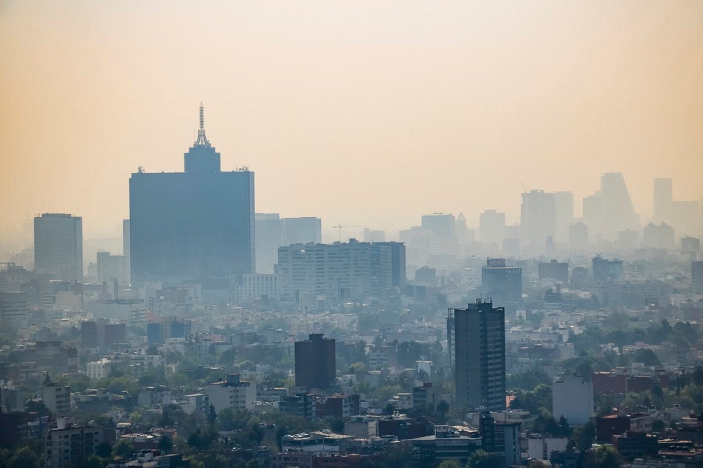 Contaminación del aire en Ciudad de México.