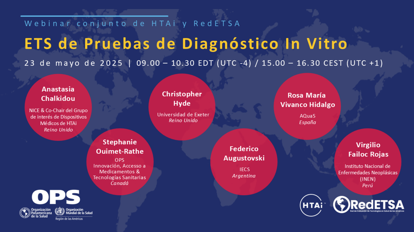 Webinario: ETS de pruebas de diagnóstico In Vitro