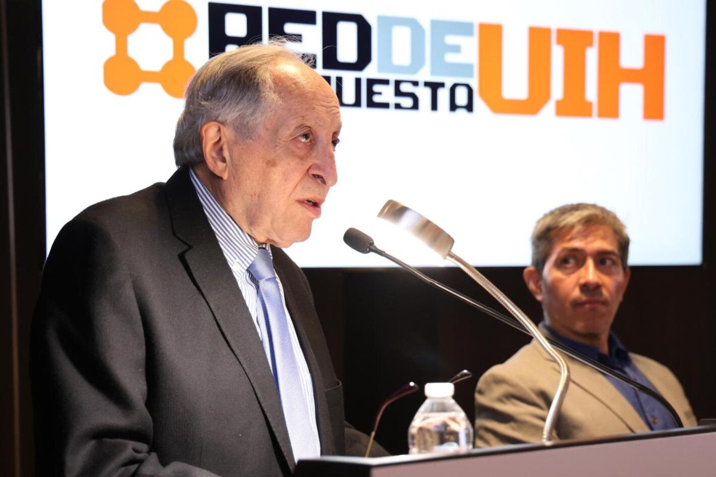 El secretario de Salud, David Kershenobich, durante el lanzamiento de la Red de Respuesta al VIH