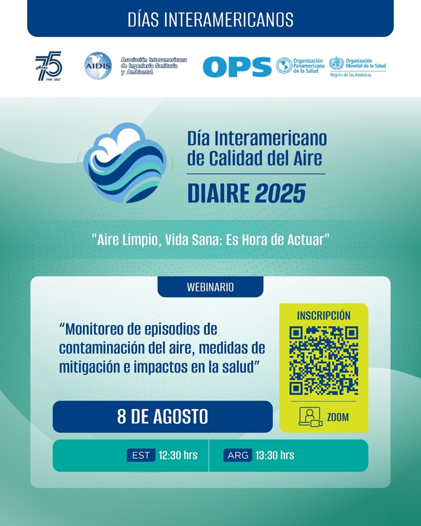 Cartel del evento virtual