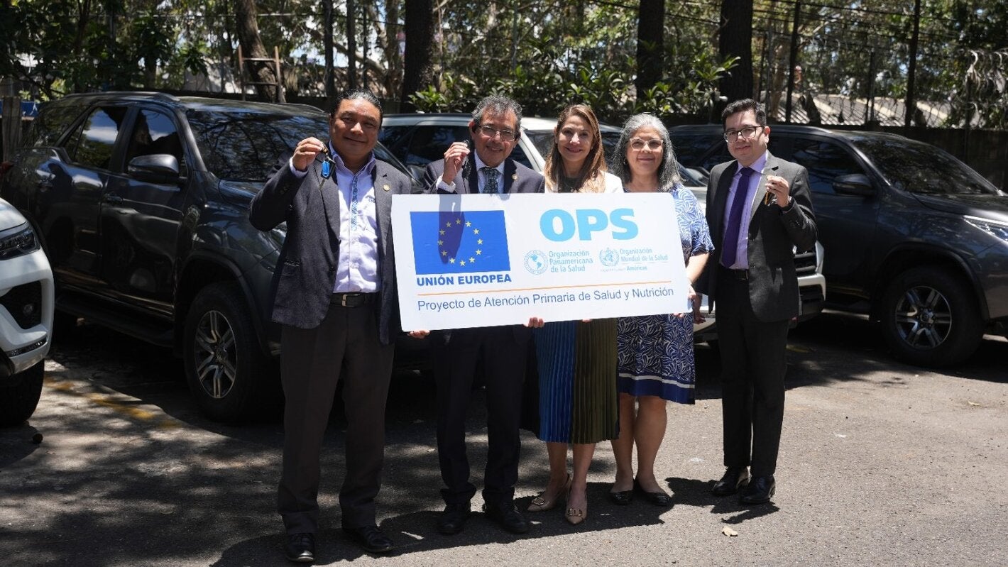UE y OPS/OMS entregan vehículos al Ministerio de Salud Pública y Asistencia Social de Guatemala