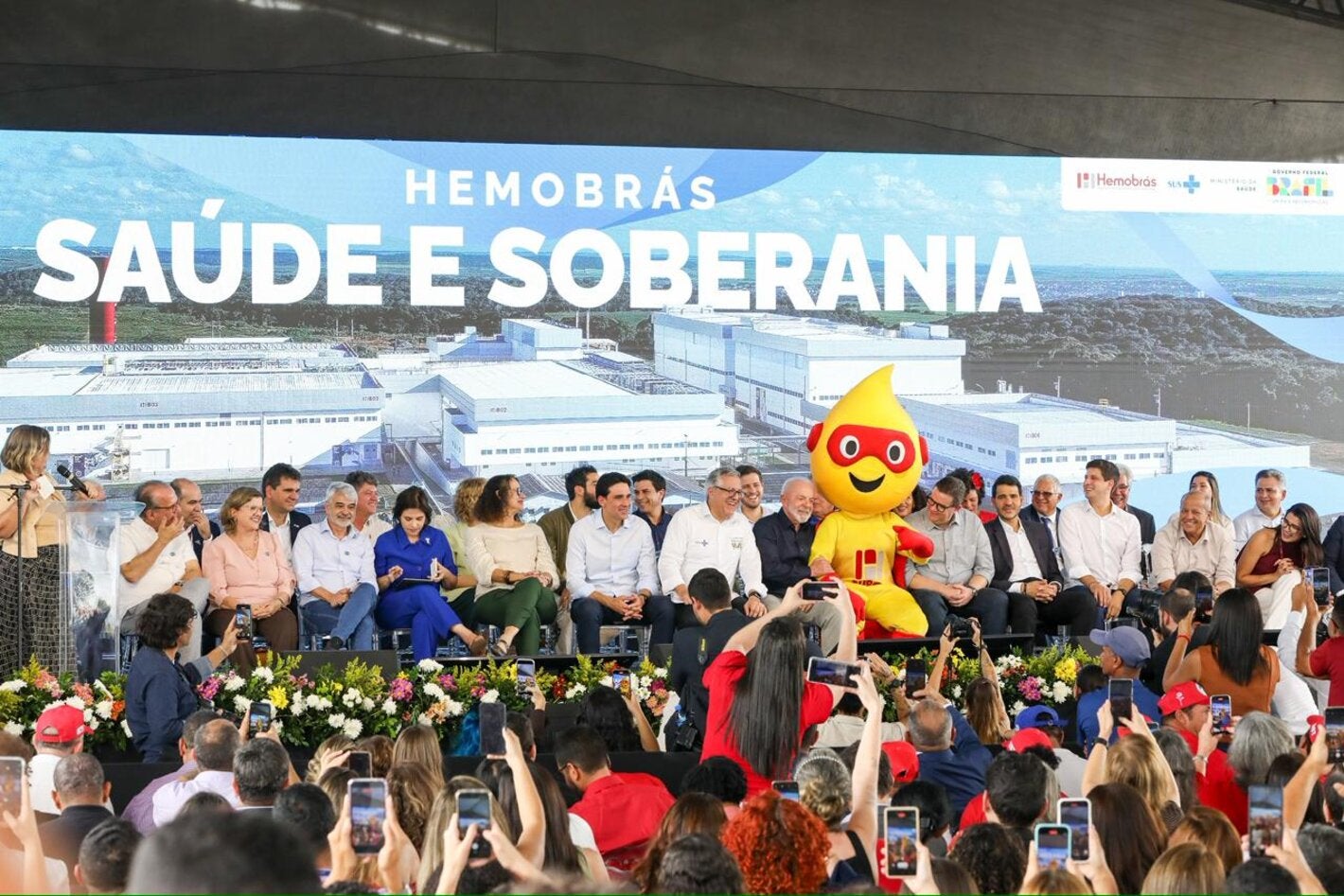 Evento de inauguração da nova planta industrial da Hemobrás