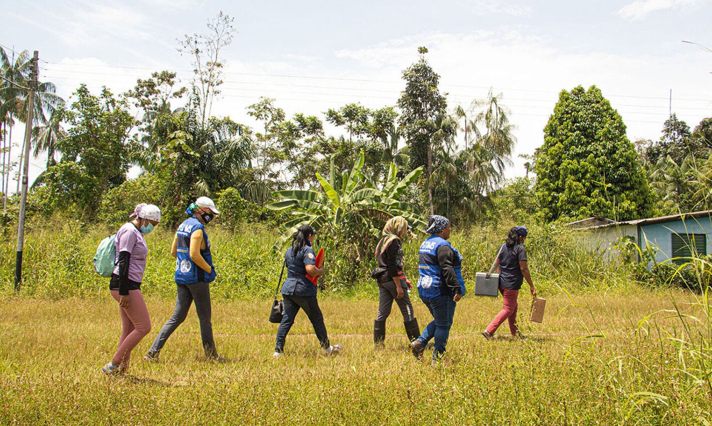 Los consultores nacionales de inmunización acompañaron a los equipos de salud en todo el territorio nacional