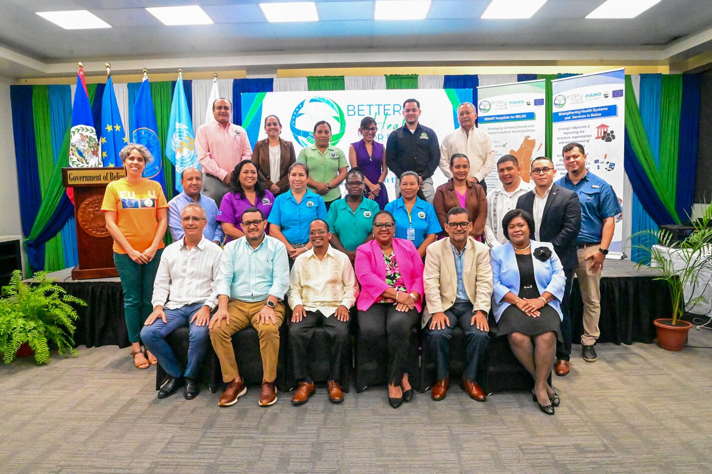 Group photo of key stakeholders at the EU-HSSP Closure Event.