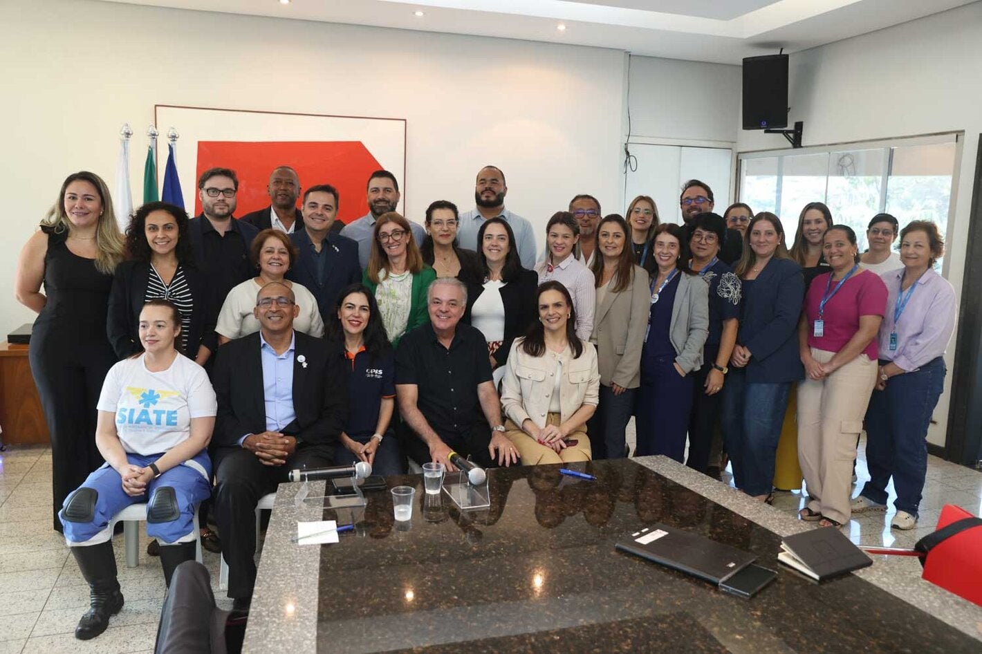 Comitiva com o prefeito municipal