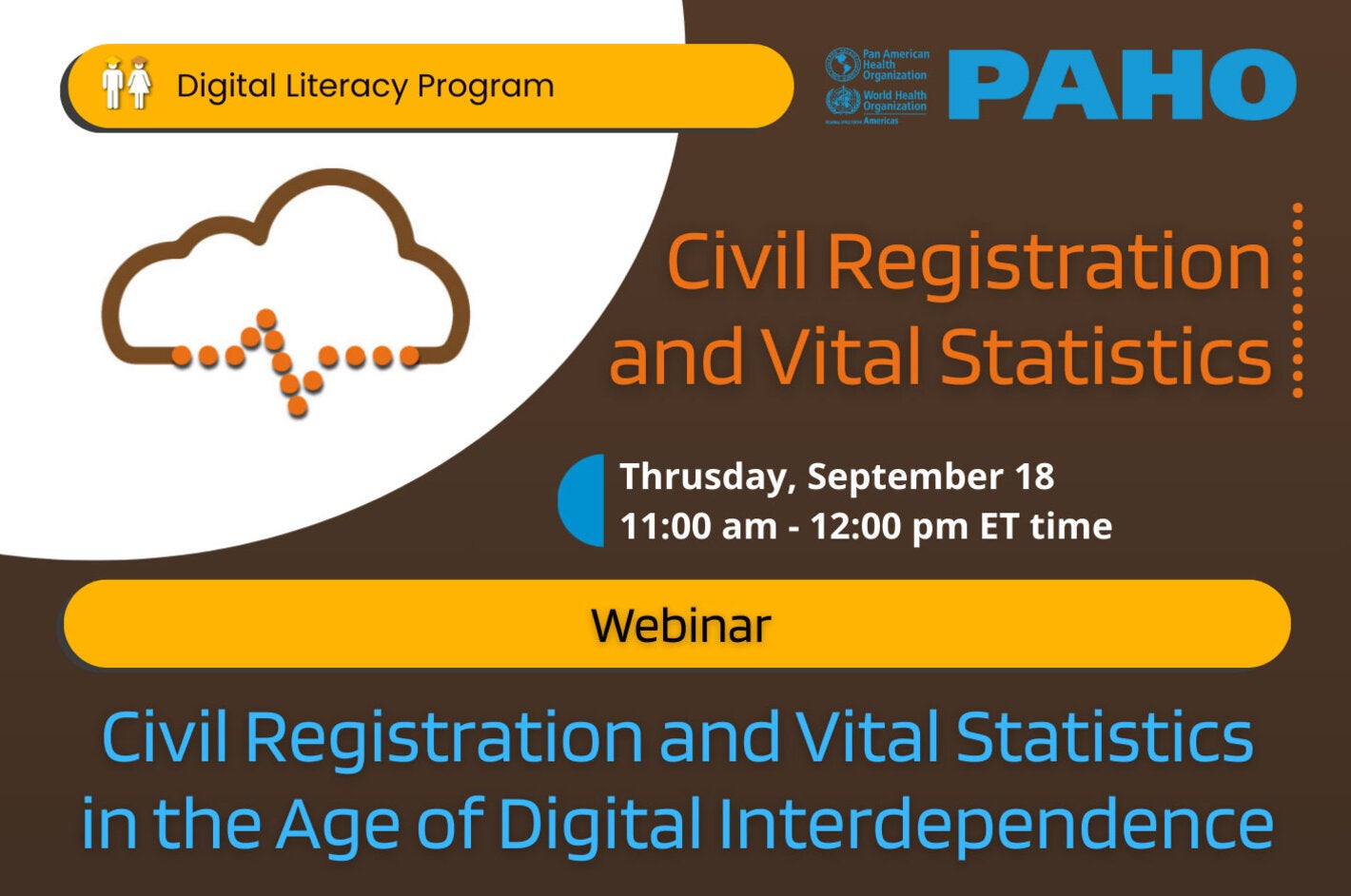 Webinar: Civil Registration and Vital Statistics