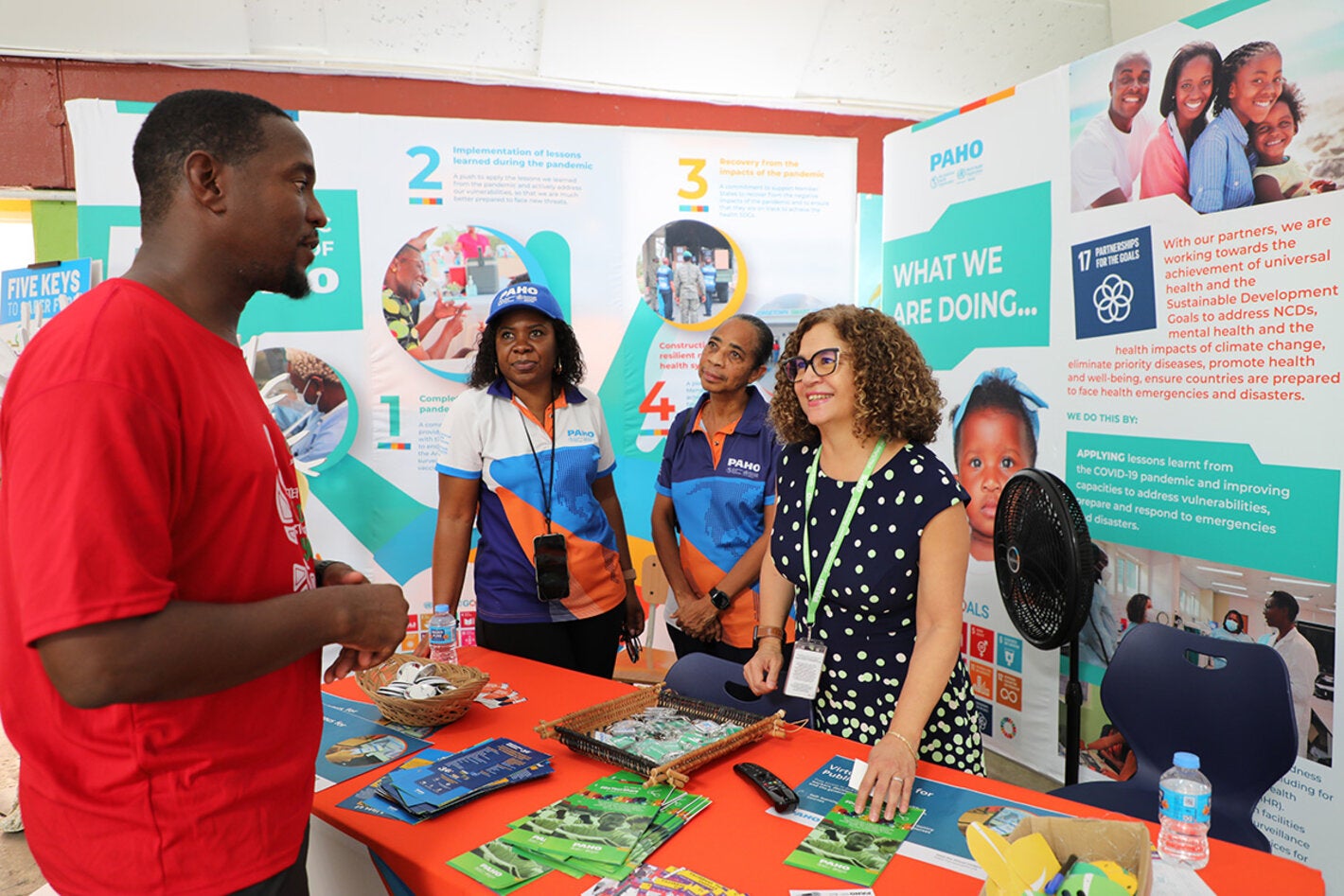 PAHO team at health and wellness fair