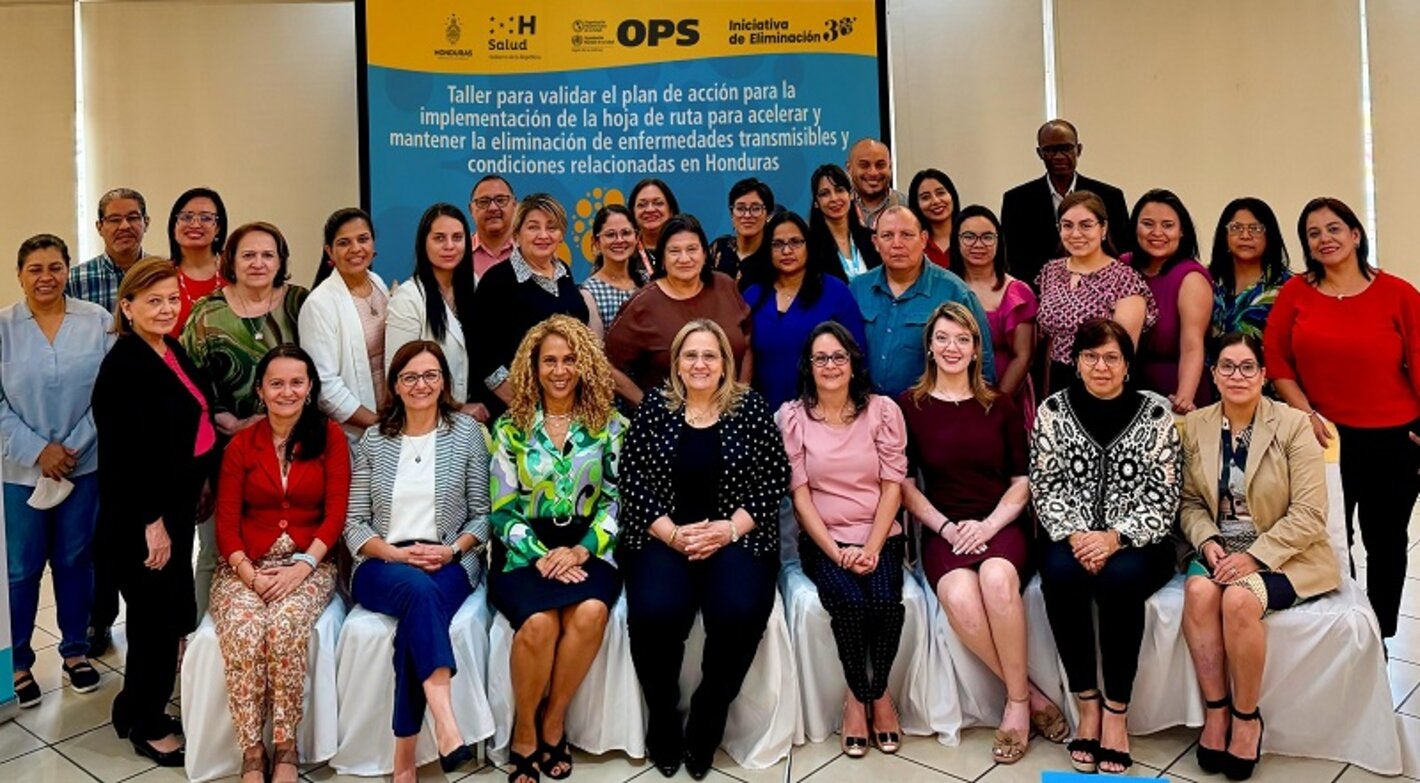 Participantes en la validación de la hoja de ruta de eliminación de enfermedades