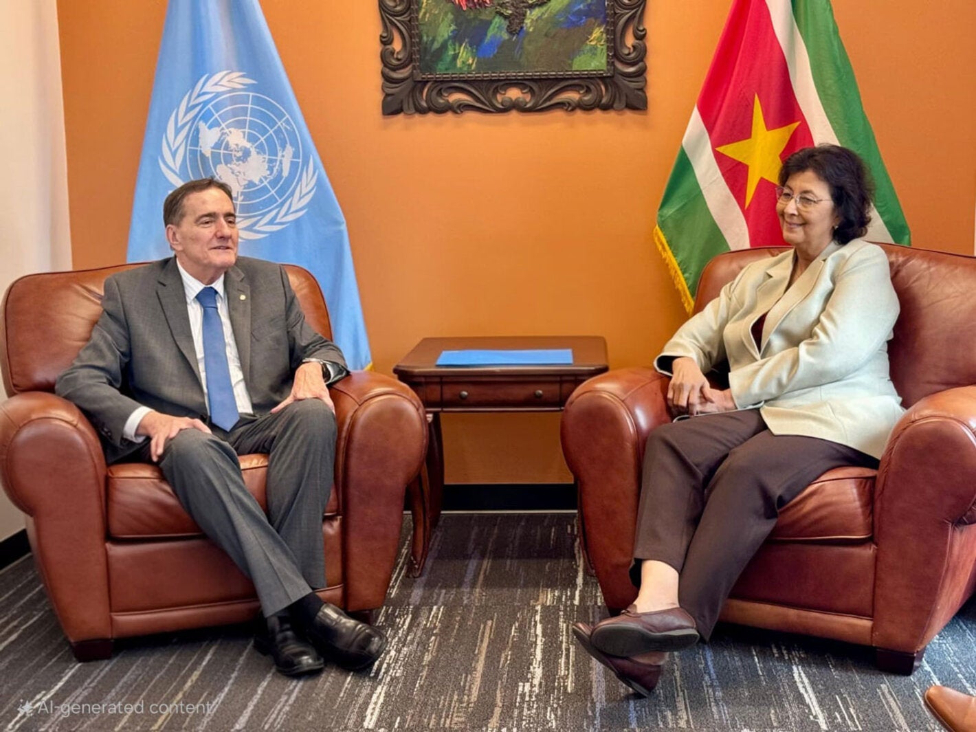 r. Jarbas Barbosa, Director of the Pan American Health Organization (PAHO), met with the newly elected President of Suriname, Dr. Jennifer Simons, to discuss the country's health priorities and the steps needed to enhance the nation's health system