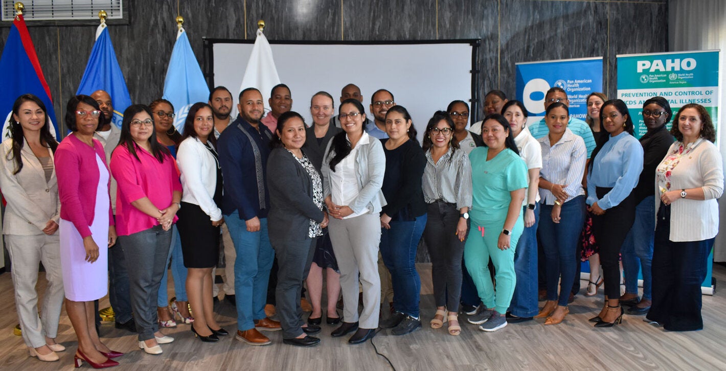 Group photo of the diabetes workshop.