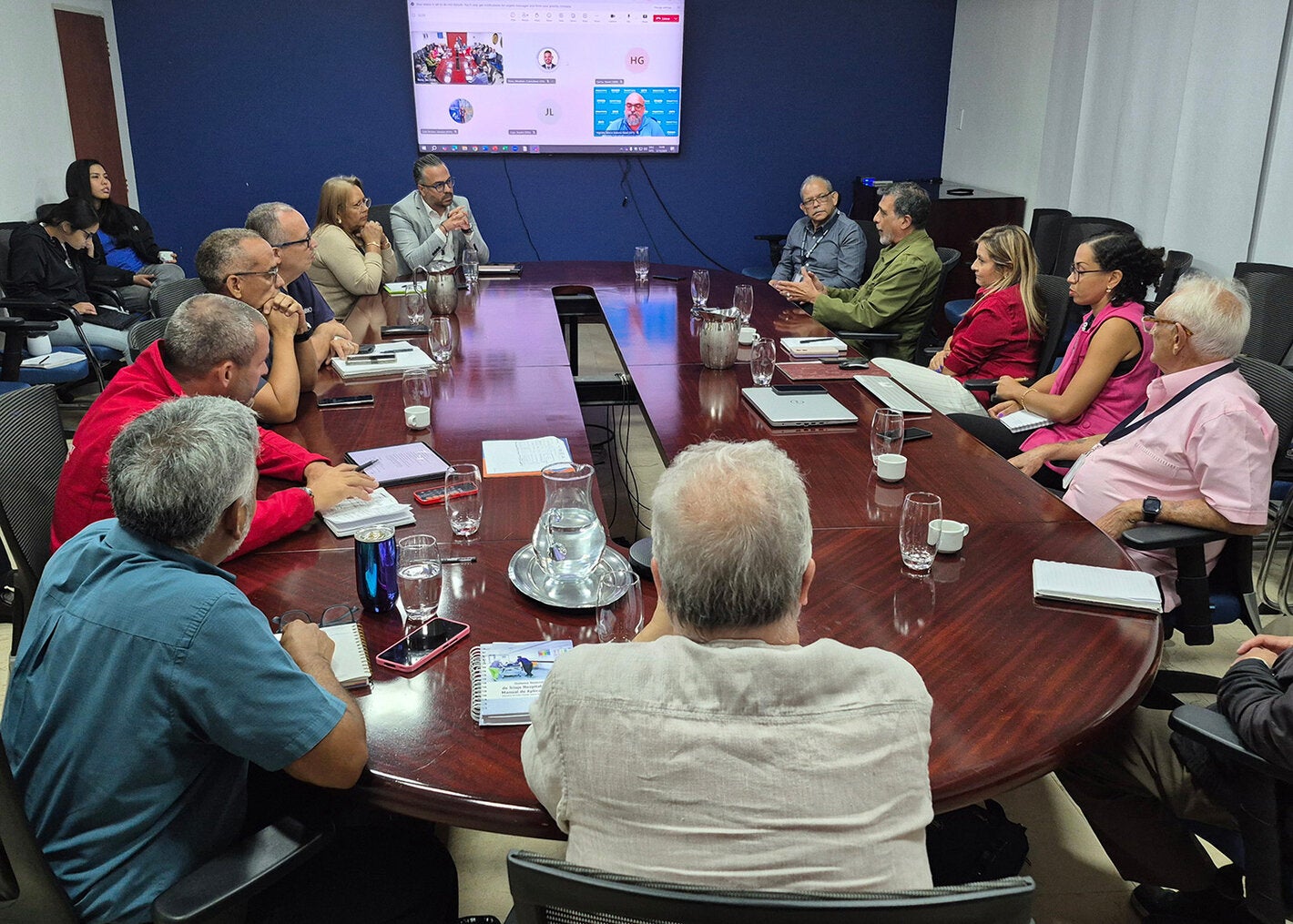 Representantes de Biotecfar, Quimbiotec y Agrobiotechs se dieron cita en la sede de OPS Venezuela