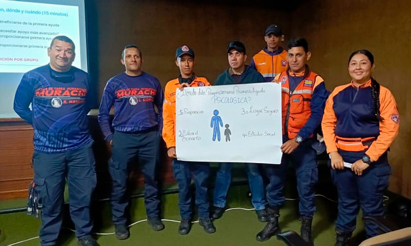 Funcionarios de Protección Civil del estado Mérida fueron capacitados en primeros auxilios psicológicos en situaciones de emergencia