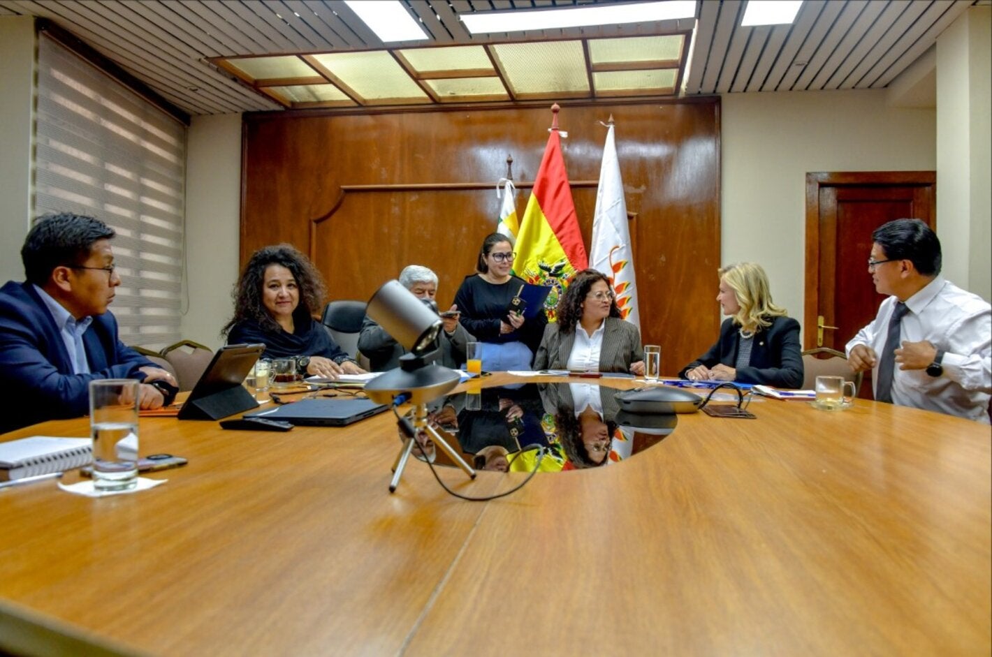 reunion OPS y ministerio de salud y deportes