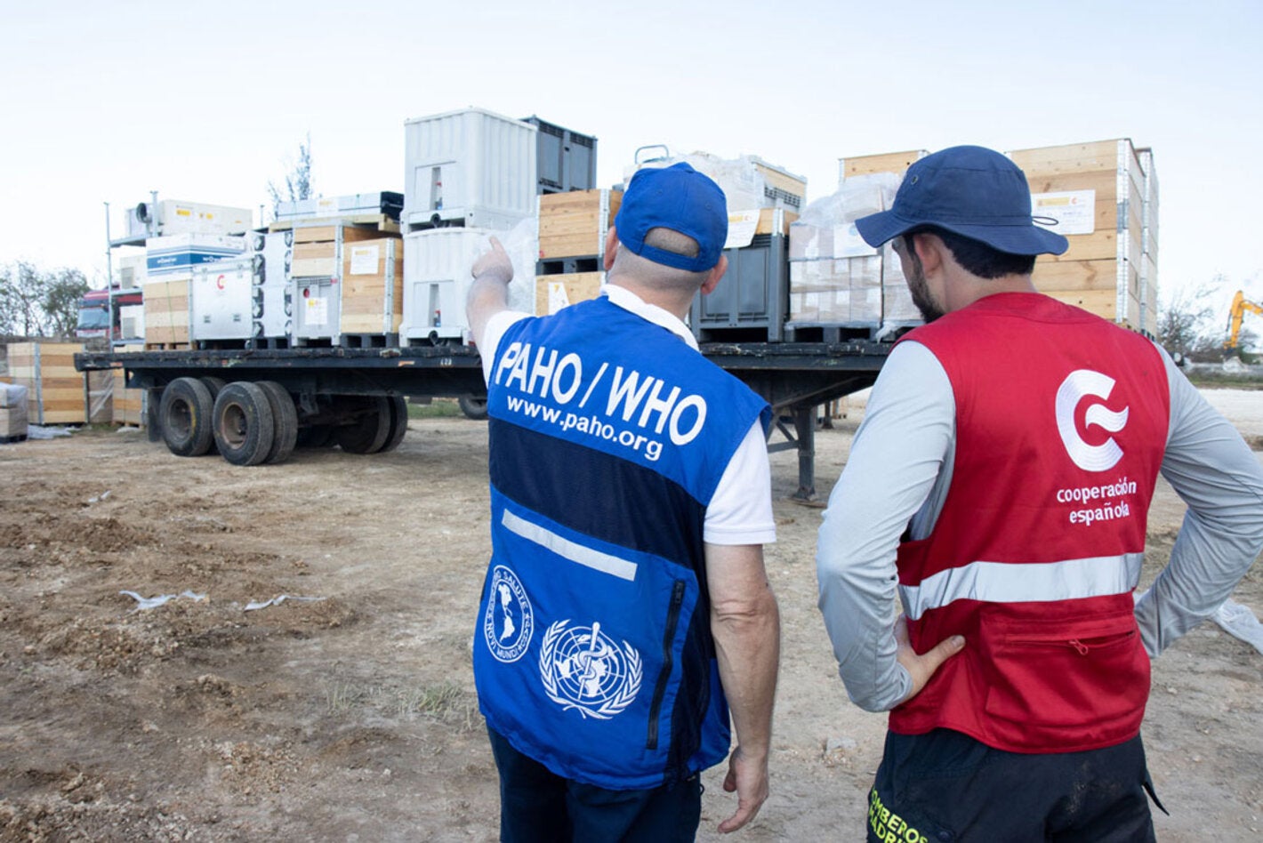 Mobile hospital set up