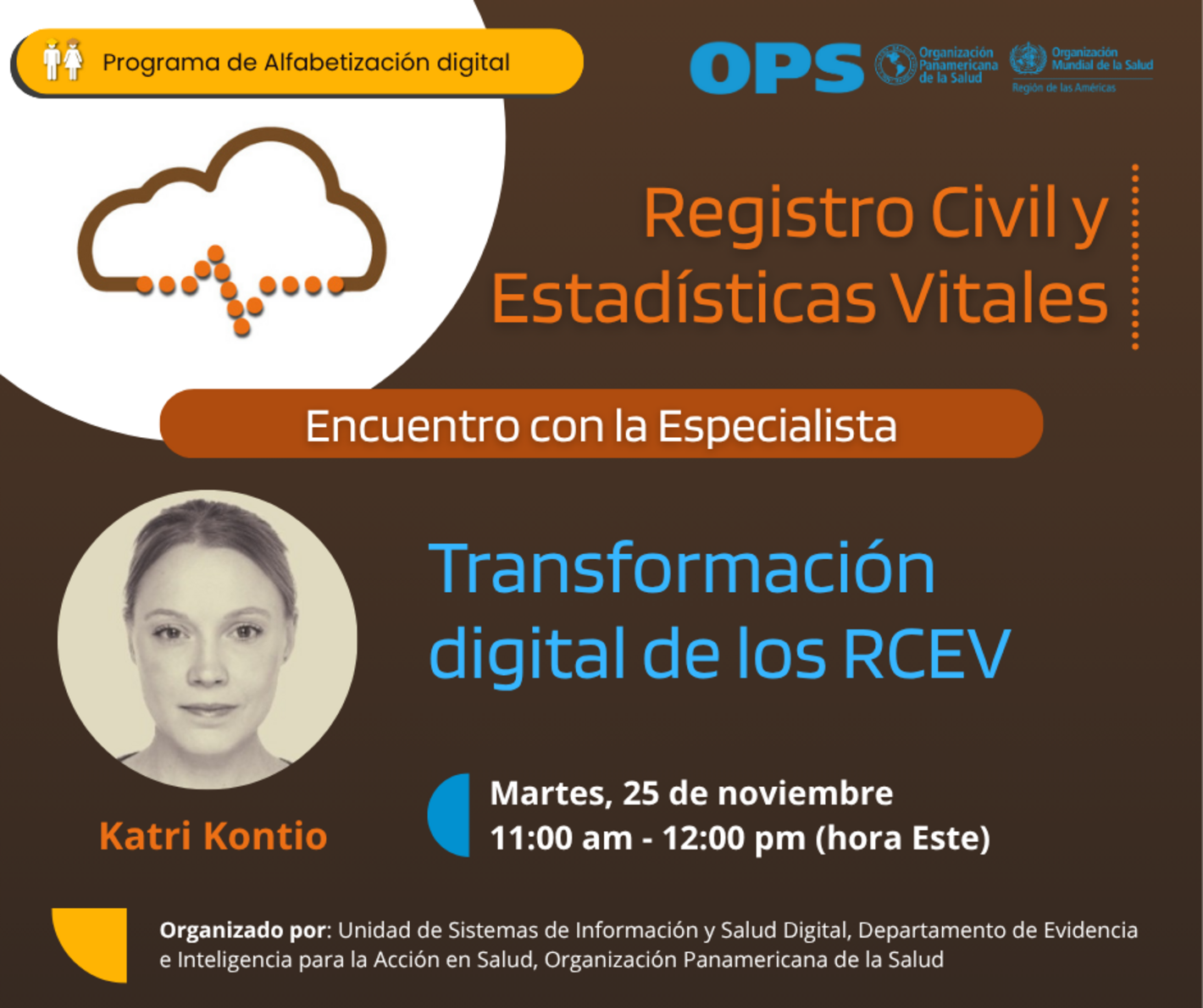 Encuentro con la especialista: Transformación digital de los RCEV