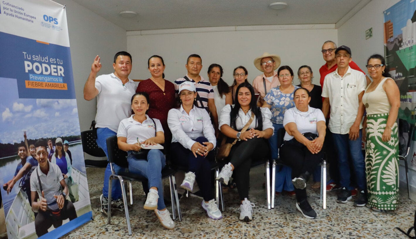 Personal participante en taller de Fiebre amarilla