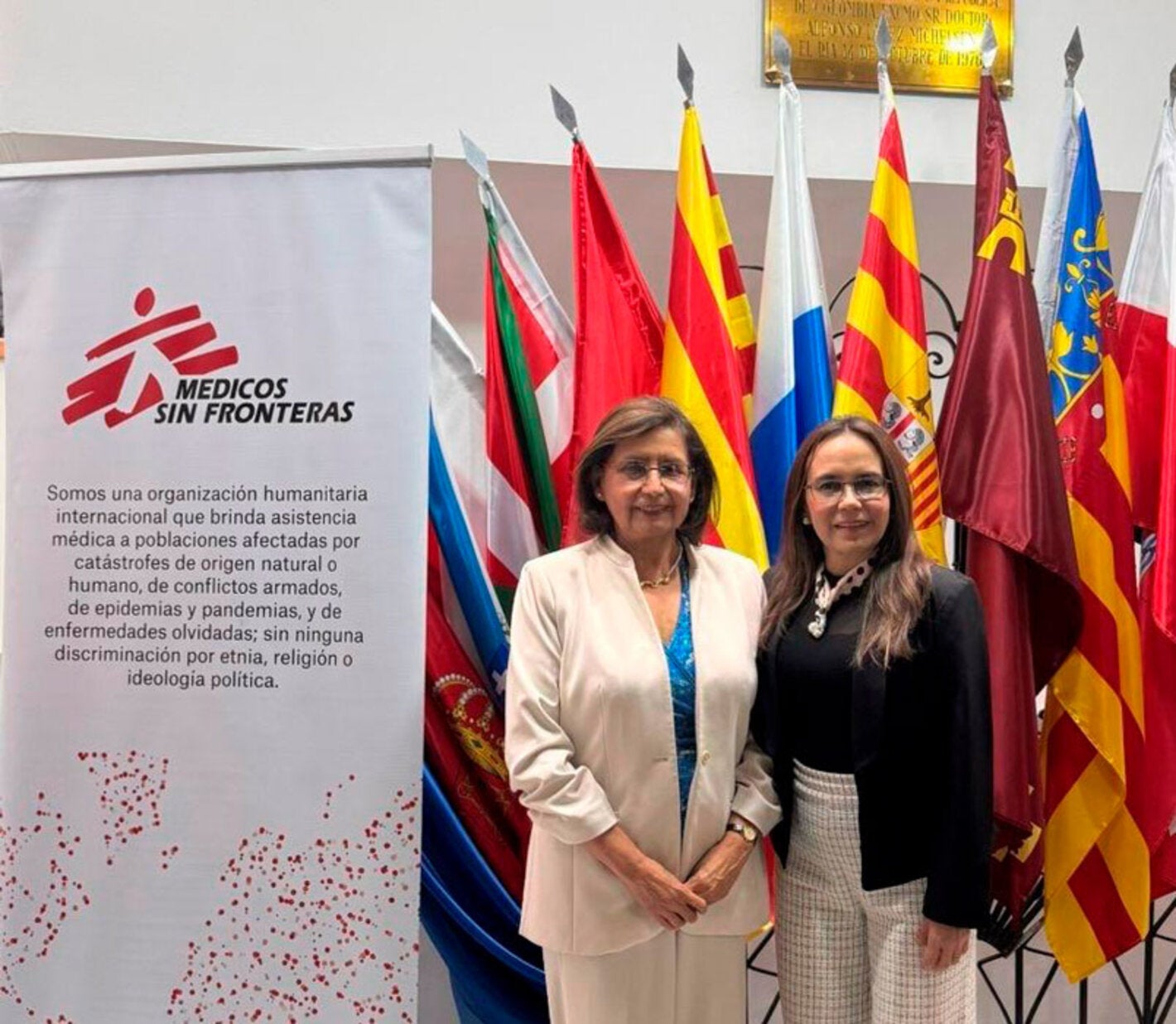 Dra. Tambini y Dra. Soto en conferencia de Alianza para anticipar riesgos: la OPS/OMS participa en el taller de escenarios organizado por Médicos Sin Fronteras 