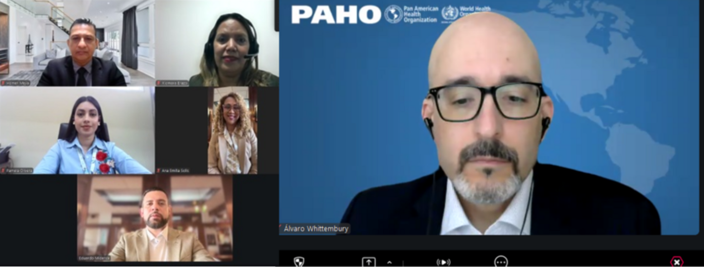 autoridades inauguran webinario sobre sarampion en Honduras