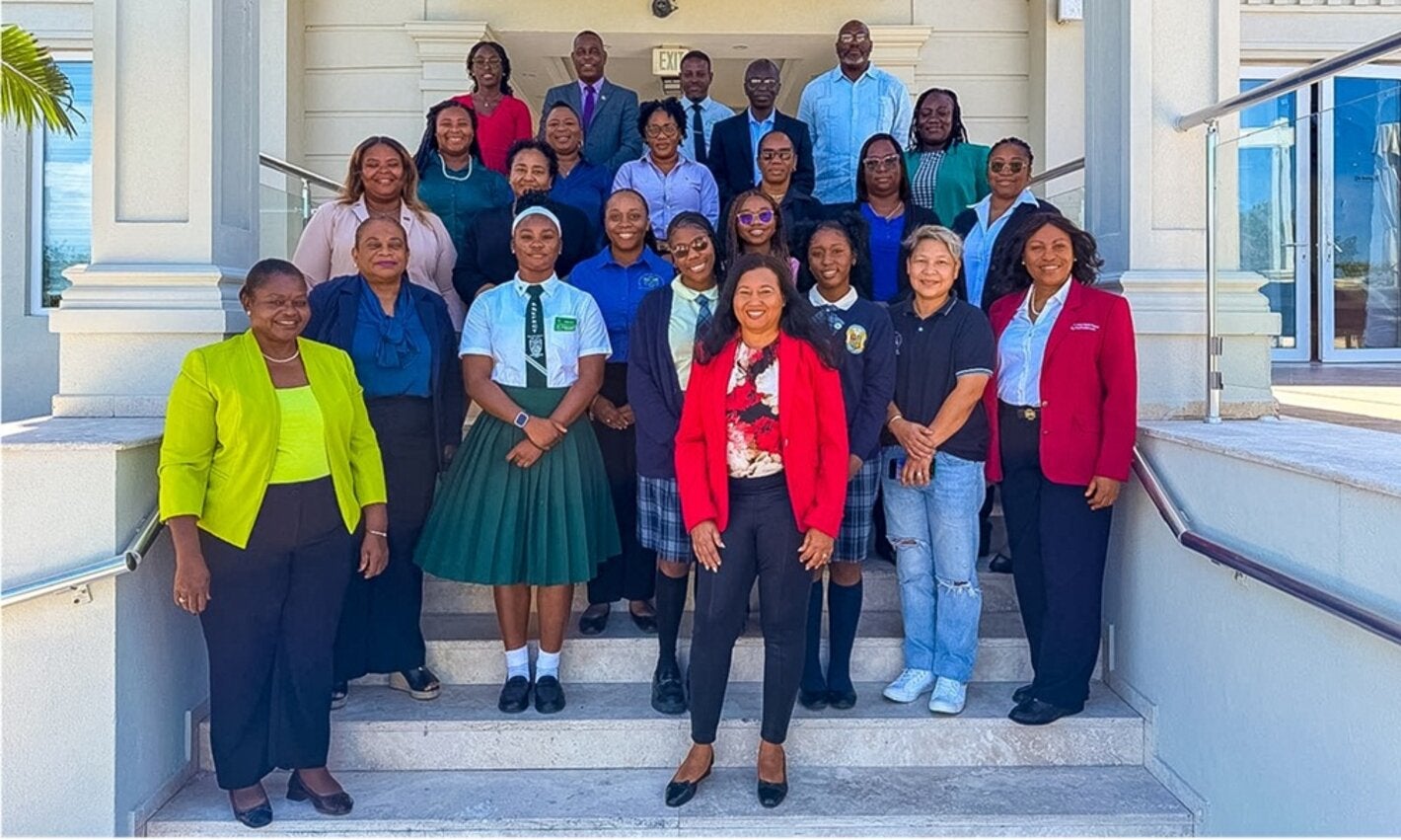 Stakeholders from the MOHHS, other government department and adolescents at the national consultation on the Adolescent Health and Wellbeing Policy Strategy. The Atrium Resort, Providenciales, Turks and Caicos.