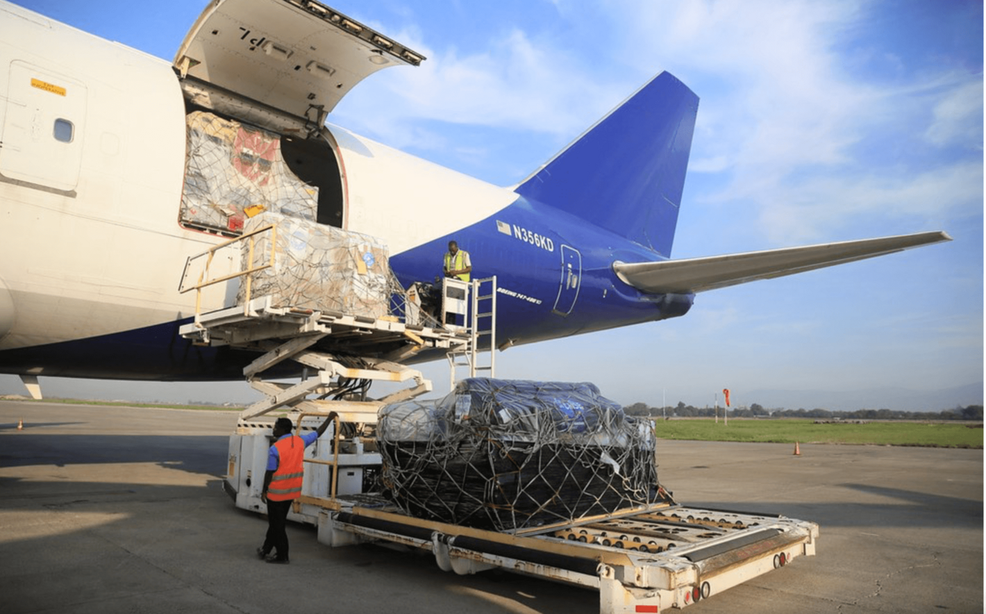 Plane with loading dock