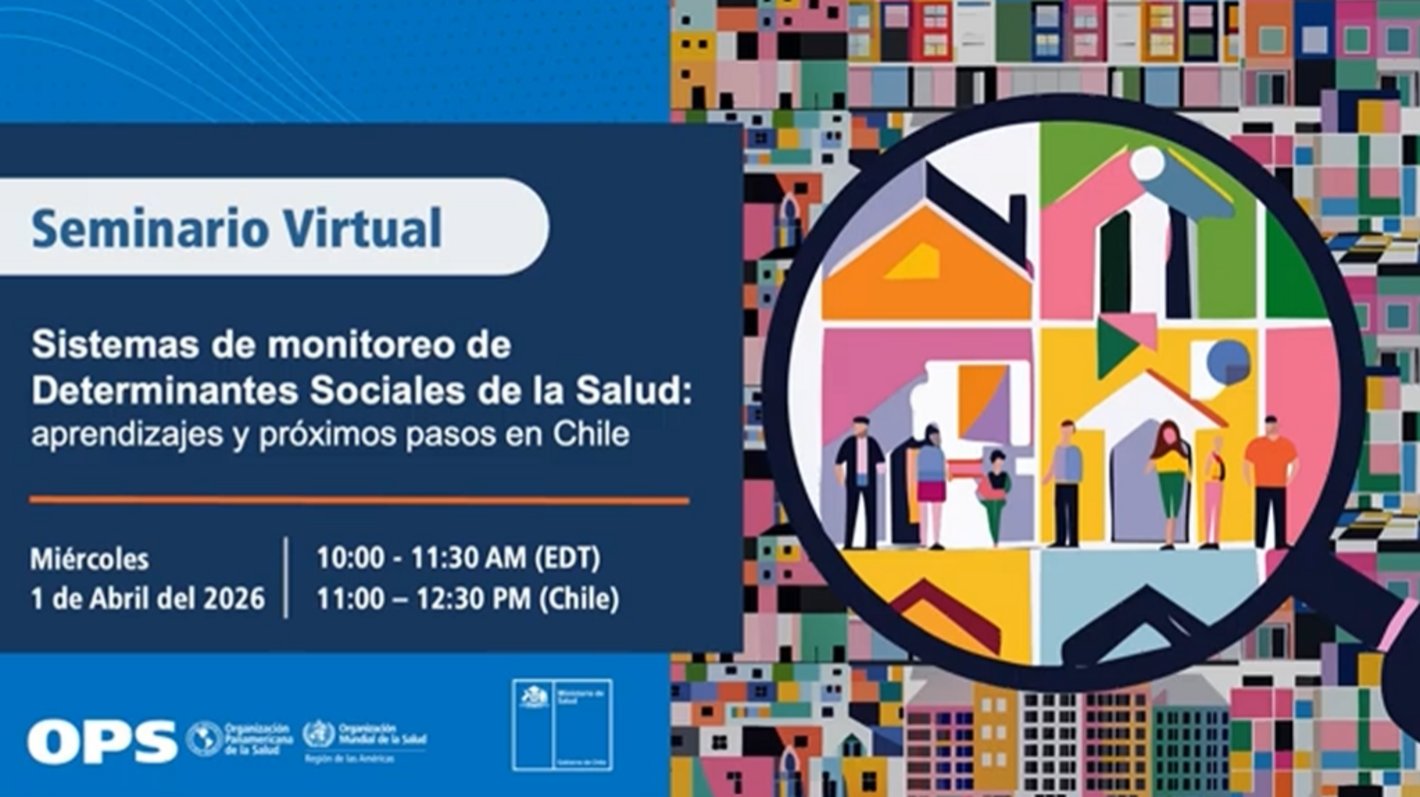 El hito se concretó en el marco del Seminario Virtual “Sistema de Monitoreo de Determinantes Sociales de la Salud: aprendizajes y próximos pasos”, organizado por la OPS, que reunió a autoridades nacionales y equipos técnicos del Minsal, además de representantes comunales involucrados en la gestión y promoción de la salud