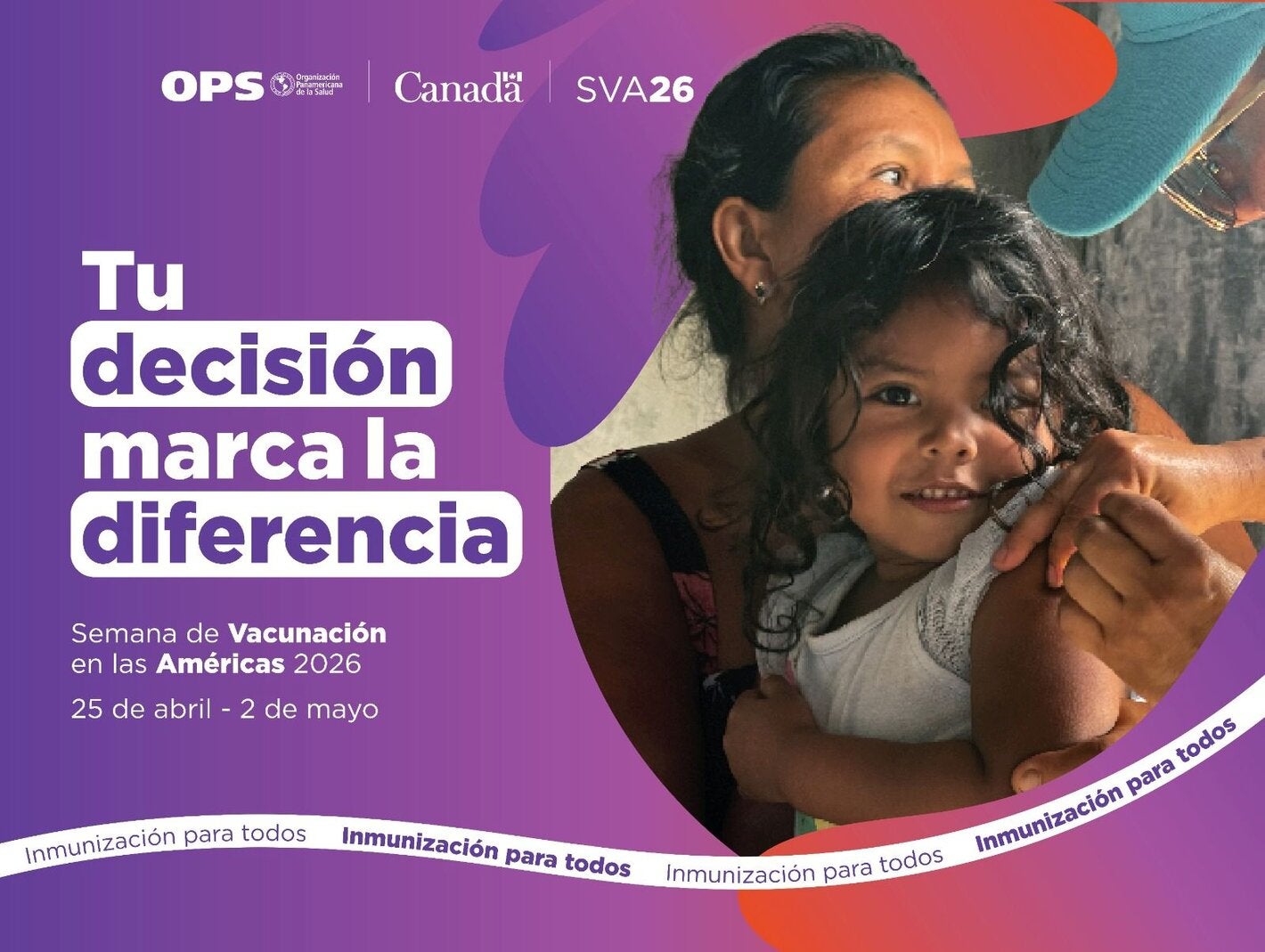 Imagen de la Semana de la Vacunación en las Américas