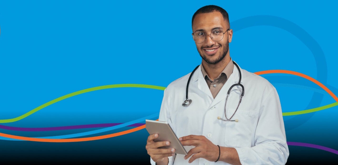 Male doctor standing