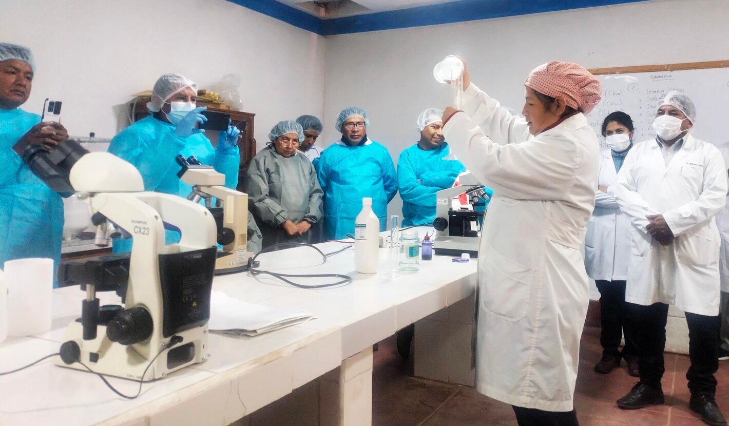 Taller Kato Katz Bolivia