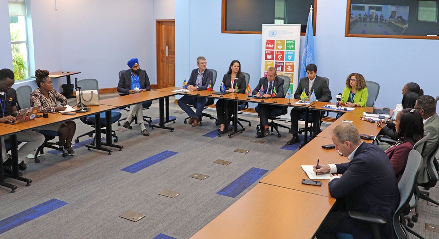 Officials at launch of 2025 UN annual report