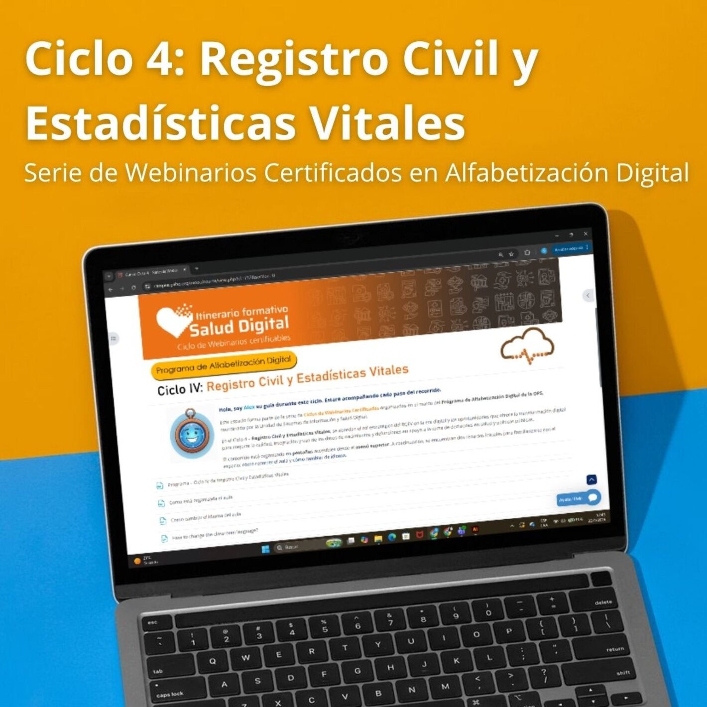 Nuevo curso virtual: la OPS impulsa el fortalecimiento de los sistemas de Registro Civil y Estadísticas Vitales en salud en la Región