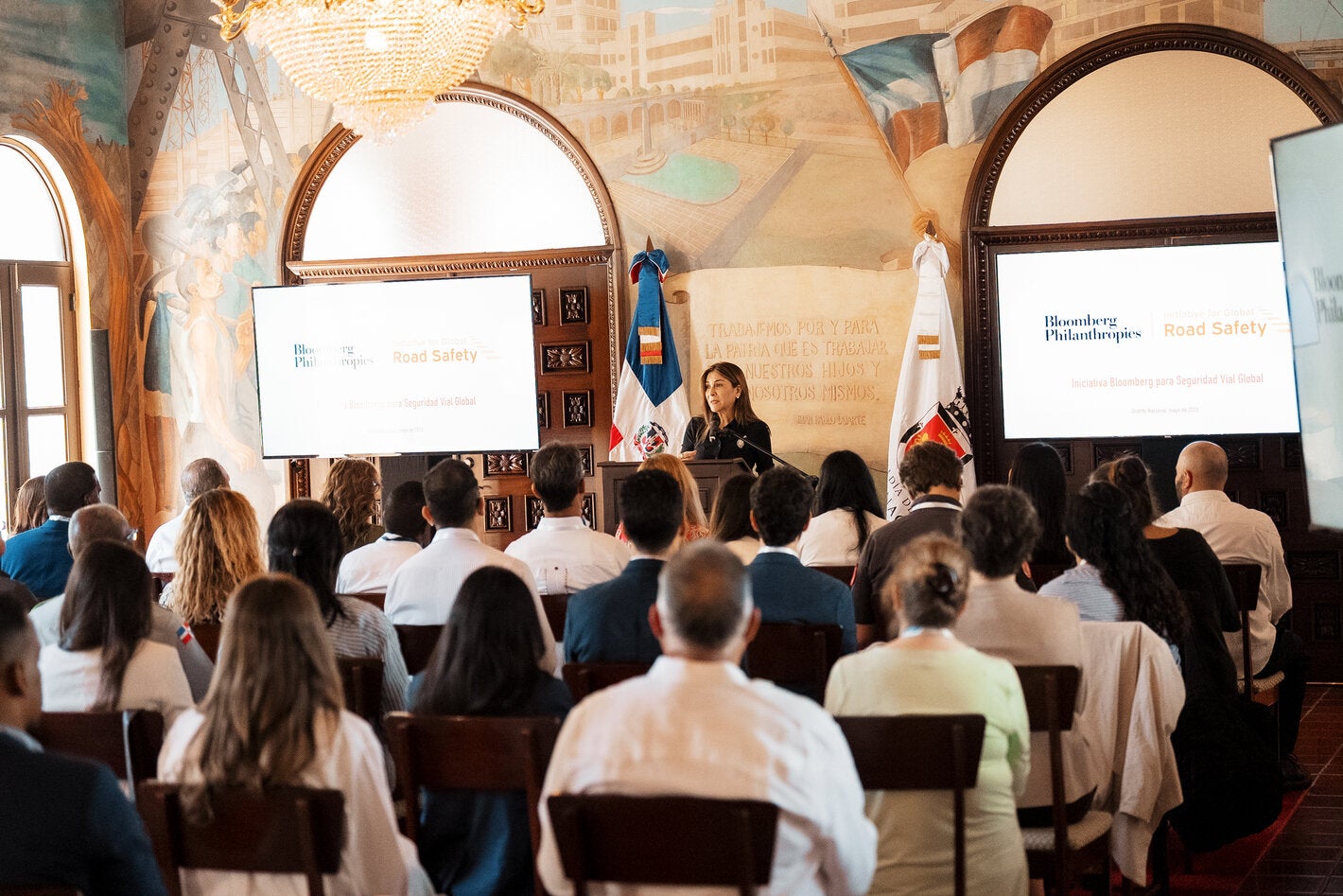 Alcaldesa del Distrito Nacional, Carolina Mejía, presenta la Iniciativa BIRGS en Santo Domingo