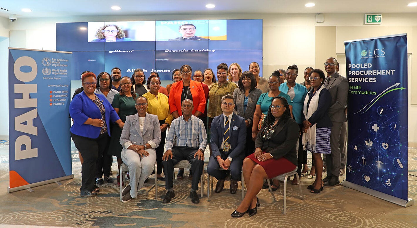Workshop participants at PAHO OECS-PPS workshop in Saint Lucia