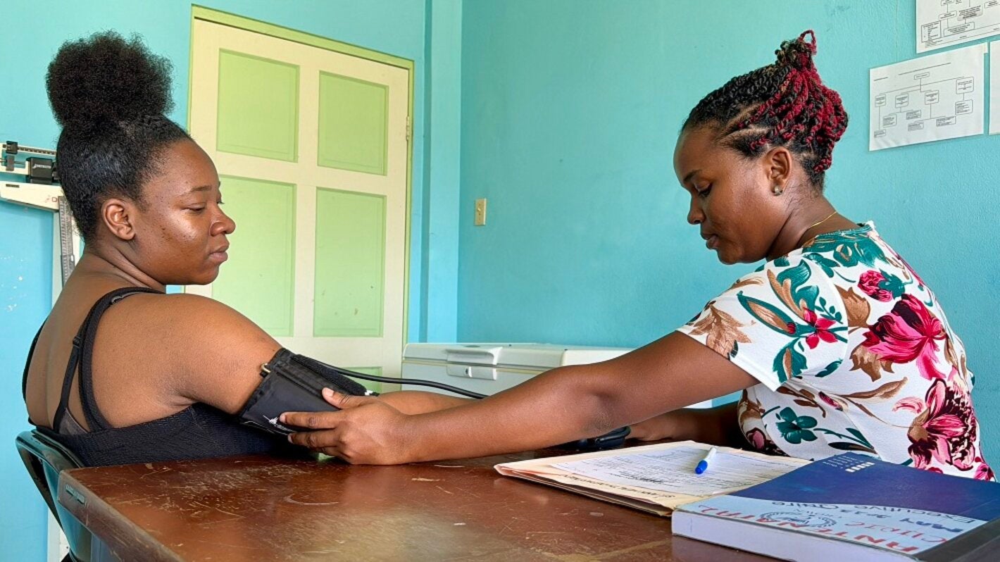 Woman in medical consultation