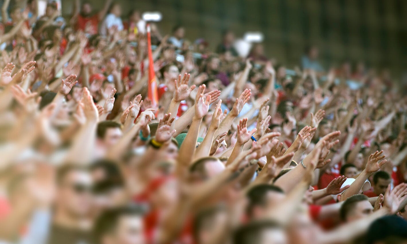 stadium hands