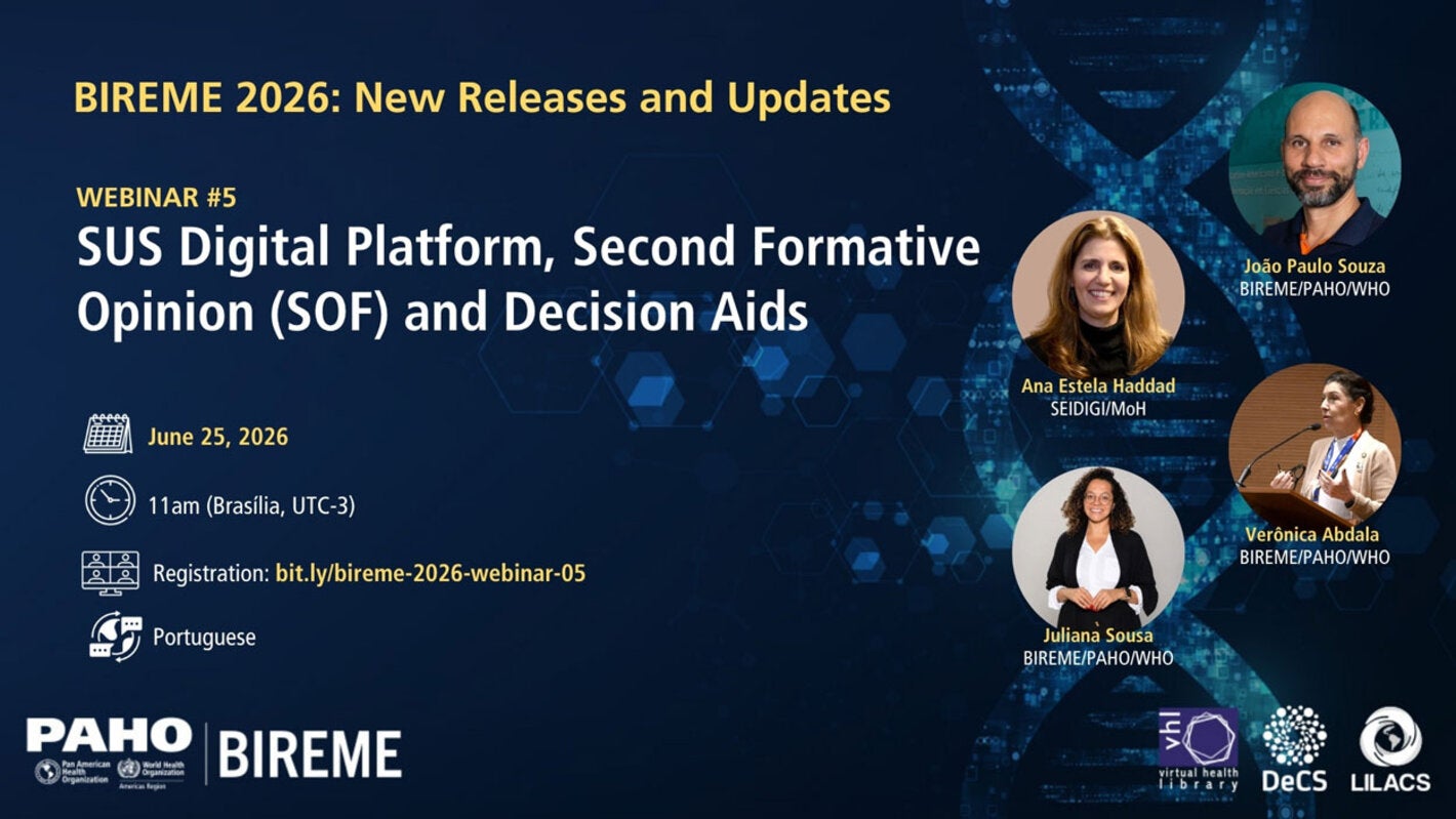 BIREME presents: SUS Digital Platform, new Formative Second Opinion (FSO), and Decision Aids