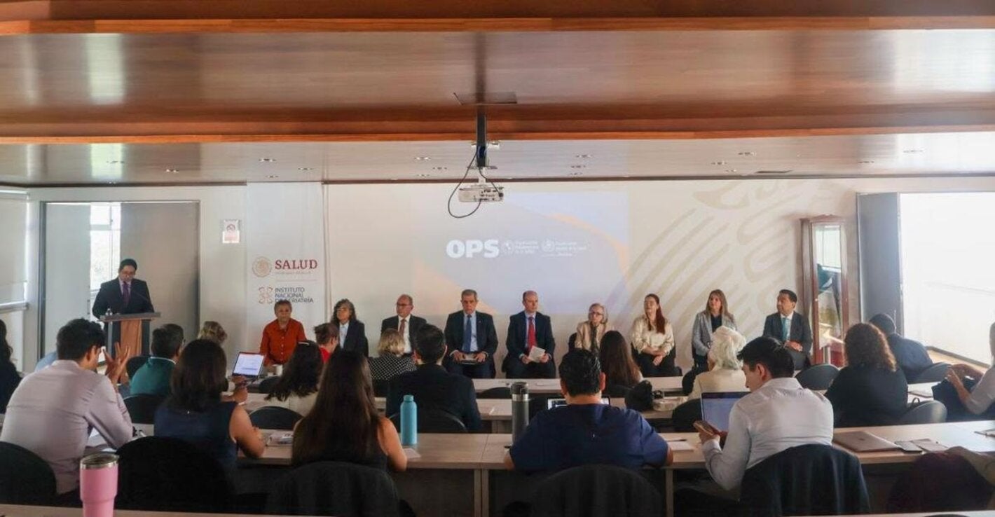 Autoridades durante la inauguración del Taller Nacional de Partes Interesadas para el Fortalecimiento, Diagnóstico y Atención de la Demencia en México