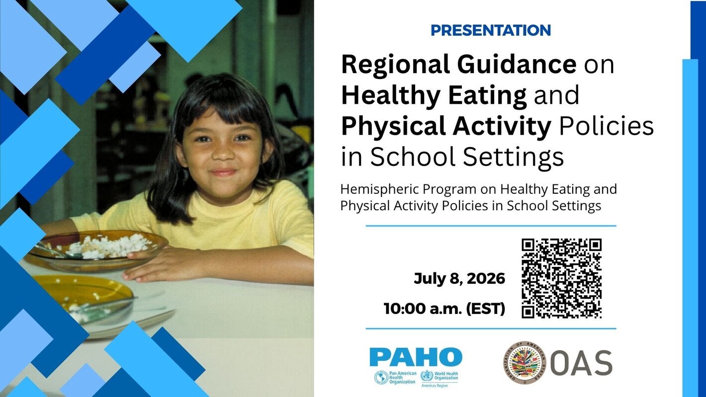 Photo of a girl sitting and eating a meal. To the right, the webinar title, date and time, and a QR code for registration.