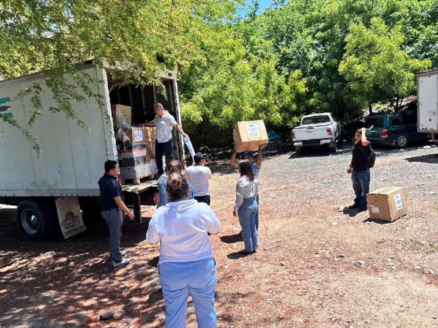 Entrega de equipos en Texiguat