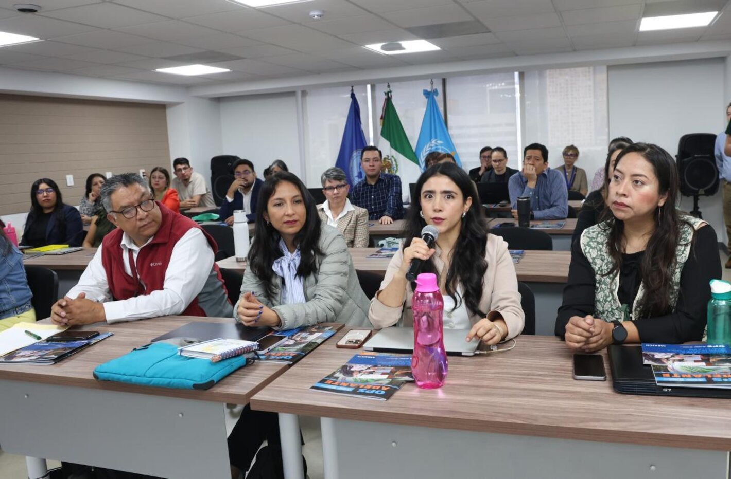 Participante del taller durante una de las sesiones