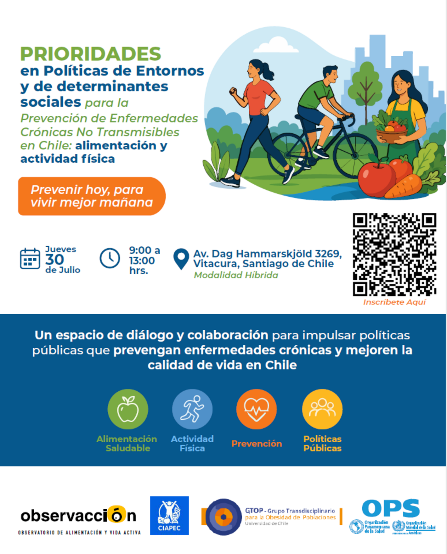 Prioridades en Políticas de Entornos y de Determinantes Sociales para la Prevención de Enfermedades Crónicas No Transmisibles en Chile: alimentación y actividad física