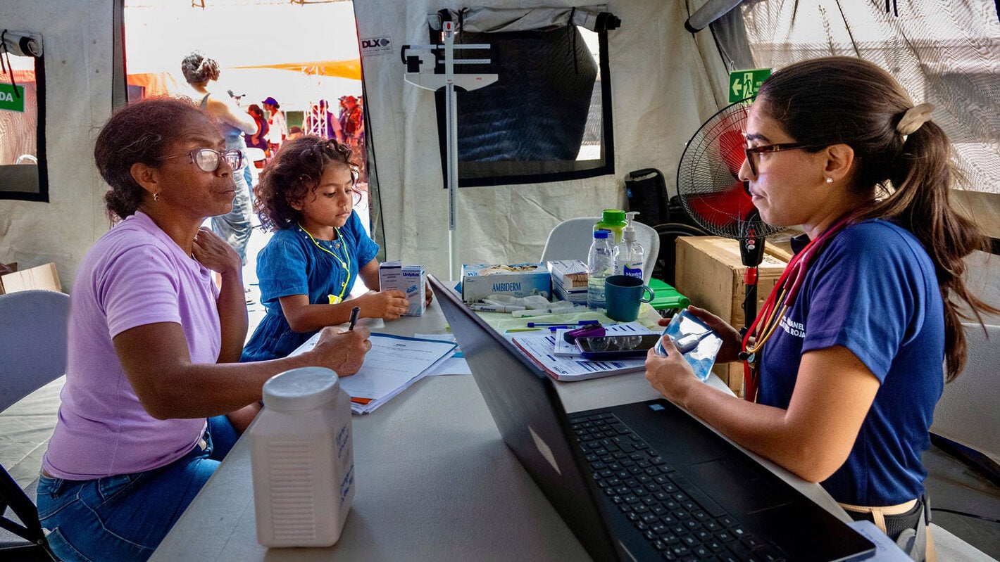 Providing medical support to the affected population in Venezuela