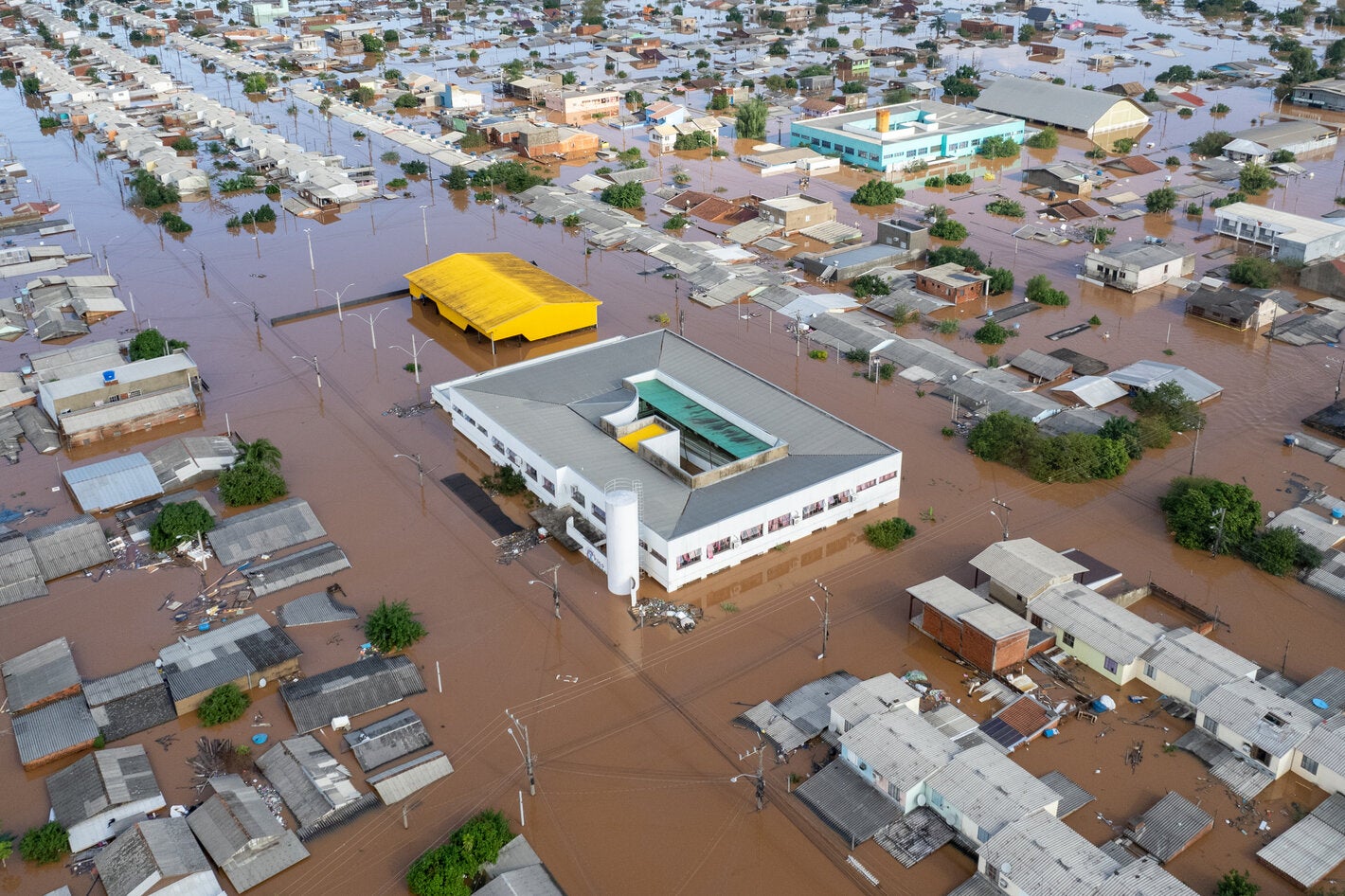 Inundación en Brasil